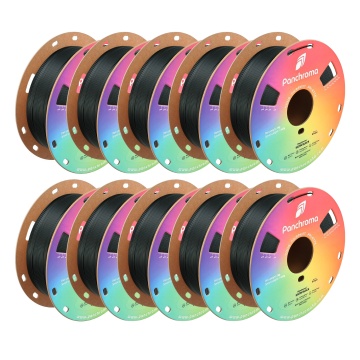 10 x Filament 1.75mm Polymaker Panchroma Satin PLA Black 1kg