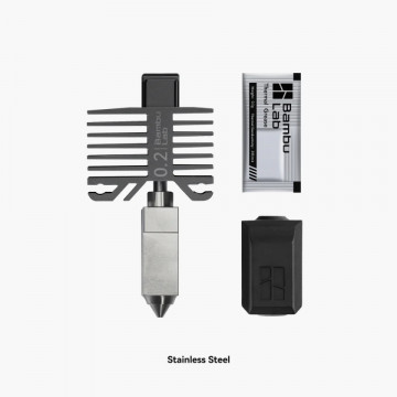 BambuLab X1/P1 Series - Hotend cu duză întărită - 0.2mm - Filamente3D.ro