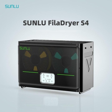 Vedere dispozitiv de uscare si depozitare filamente Sunlu FilaDryer S4 - Filamente3D.ro