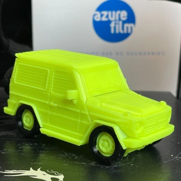 Masina printata din filament PETG Neon Lime 1kg - Filamente3D.ro