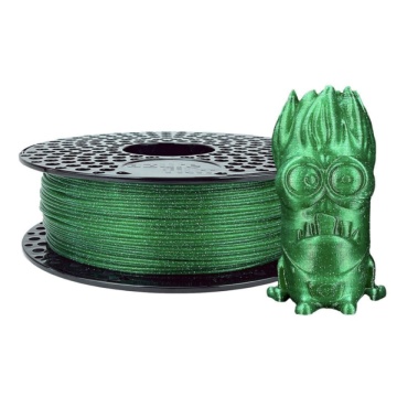 Filament 1.75 mm AzureFilm PLA Glitter Green (verde) 1kg