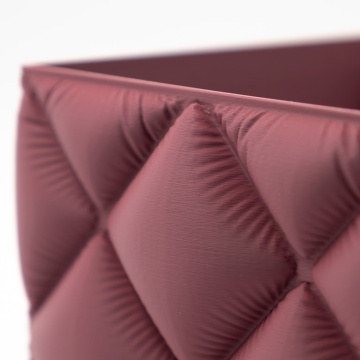 Detaliu macro vaza printata din filament AzureFilm PLA Matte HS Bordeaux 1kg - Filamente3D.ro