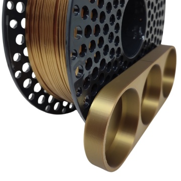 Rola si tavita printata din filament AzureFilm PLA Silk Rainbow Amber 1kg - Filamente3D.ro