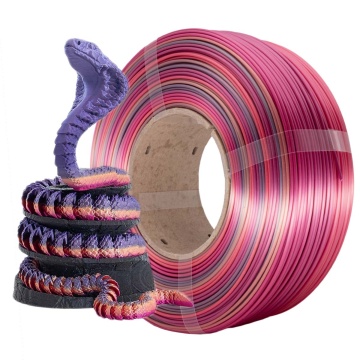 Rezerva si sarpe printat din filament AzureFilm PLA Silk Rainbow Candy 1kg - Filamente3D.ro