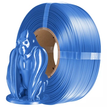 Filament 1.75 mm AzureFilm ReFill PLA Silk Royal Sapphire (albastru) 1kg