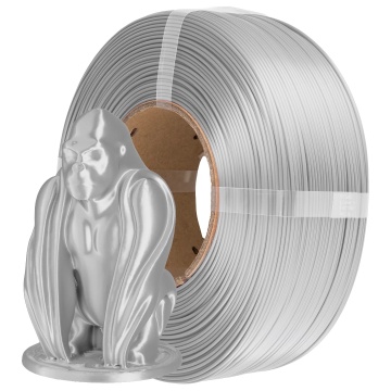 Filament 1.75 mm AzureFilm ReFill PLA Silk Silver (argintiu) 1kg