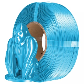 Filament 1.75 mm AzureFilm ReFill PLA Silk Sky Blue (albastru) 1kg