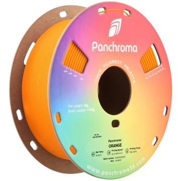 Vedere axonometrica rola de filament 1.75 mm Polymaker Panchroma CoPE Orange 1kg - Filamente3D.ro
