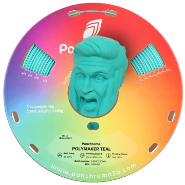 Rola si cap statueta om printata din filament 1.75 mm Polymaker Panchroma CoPE Polymaker Teal 1kg - Filamente3D.ro