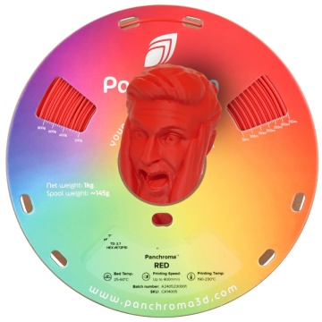 Rola si cap statueta om printata din filament 1.75 mm Polymaker Panchroma CoPE Red 1kg - Filamente3D.ro