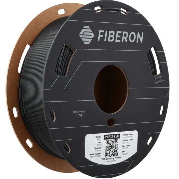 Rola amplasata vertical - filament Polymaker Fiberon PA612-ESD Black - Filamente3D.ro