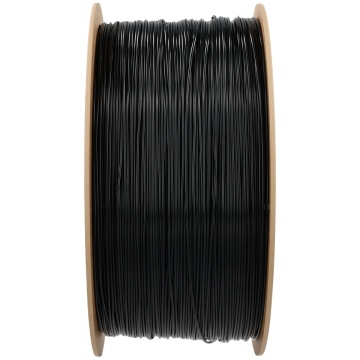 Vedere laterala rola de filament 1.75 mm Polymaker Fiberon PETG-ESD Black (negru) 3 kg - Filamente3D.ro