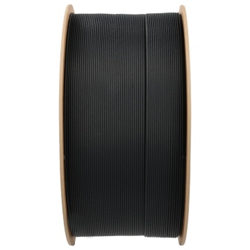 Lateral rola de filament 1.75 mm Polymaker Fiberon PETG-rCF08 Black (negru) 3 kg - Filamente3D.ro
