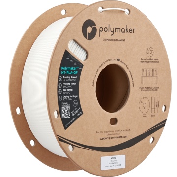 Rola vertical filament Polymaker HT-PLA-GF White 1kg - Filamente3D.ro