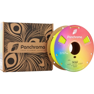 Ambalaj si rola de filament Polymaker Panchroma PLA Lime Green 1kg - Filamente3D.ro
