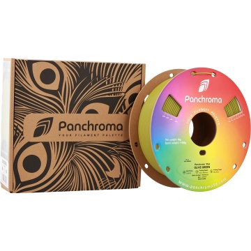 Ambalaj si rola de filament Polymaker Panchroma PLA Olive Green 1kg - Filamente3D.ro