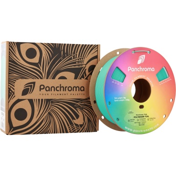 Ambalaj si rola de filament Polymaker Panchroma PLA Teal 1kg - Filamente3D.ro