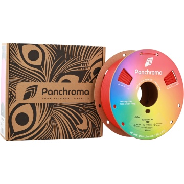 Ambalaj si rola de filament Polymaker Panchroma PLA Red 1kg - Filamente3D.ro