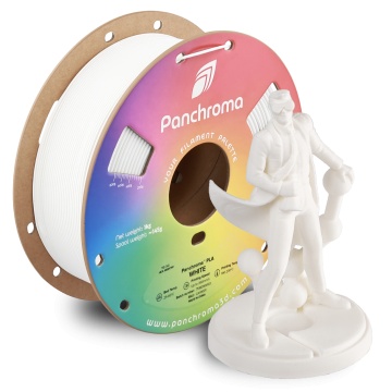 Rola si statueta Polyman printata din filament Polymaker Panchroma PLA White 1kg - Filamente3D.ro