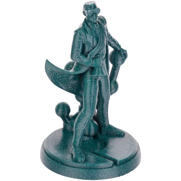 Polyman Panchroma Galaxy PLA Dark Green cu particule de aluminiu pentru efect lucios și printuri decorative - Filamente3D.ro