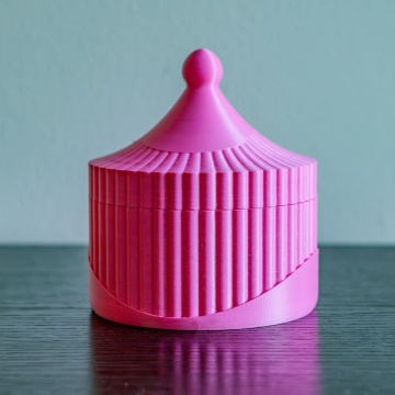 Cutie printata din filamentul Polymaker Panchroma Matte PLA Lotus Pink - Filamente3D.ro