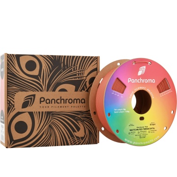 Ambalaj si rola de filament 1.75 mm Polymaker Panchroma PLA Matte Muted Terracotta 1kg