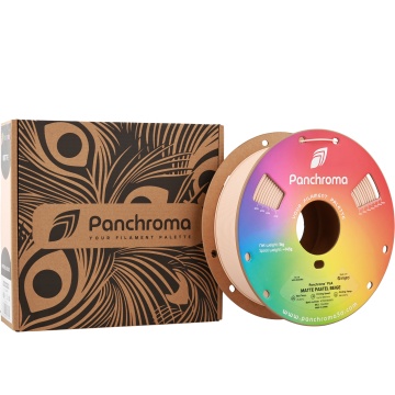 Ambalaj si rola de filament 1.75 mm Polymaker Panchroma PLA Matte Pastel Beige (maro) 1kg