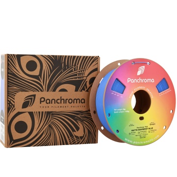 Ambalaj si rola de filament 1.75 mm Polymaker Panchroma PLA Matte Raspberry Blue 1kg