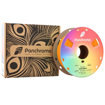 Rola si ambalaj filament Polymaker Panchroma PLA Neon Orange 1kg - Filamente3D.ro