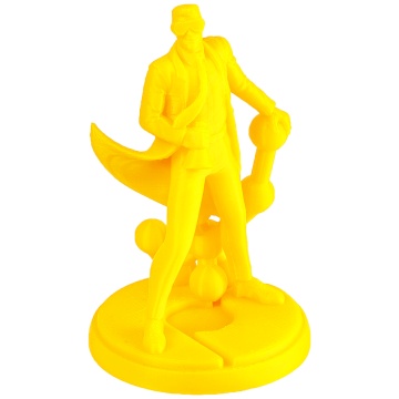 Statueta Polyman printata din filament Polymaker Panchroma PLA Neon Yellow 1kg - Filamente3D.ro
