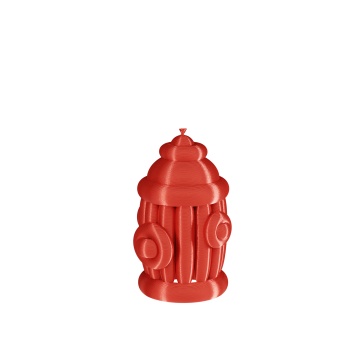 Briosa printata din filament Polymaker Panchroma PLA Silk Red - Filamente3D.ro