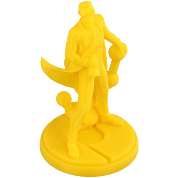 Statueta Polyman printata din filament Polymaker Panchroma PLA Translucent Yellow 1kg - Filamente3D.ro