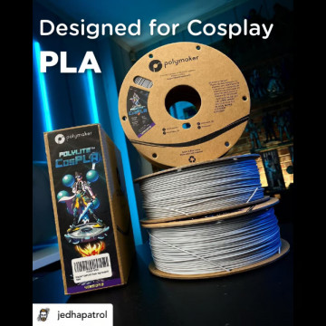 Role si ambalaj filament Polymaker PolyLite CosPLA versiunea B 1kg - Filamente3D.ro