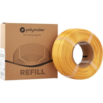 Filament 1.75 mm Polymaker Refill Panchroma PLA Silk Gold (auriu) 1kg - ambalaj si rola - Filamente3D.ro