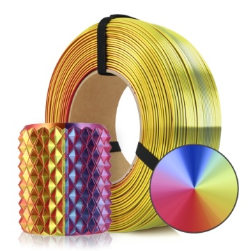 Rezerva de filament, macro si vaza printata din filament Rosa3D Refill PLA Magic Silk Carnival 1kg - Filamente3D.ro