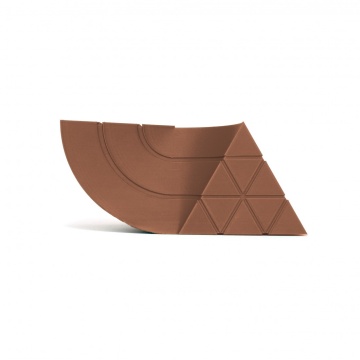Mostra printata din filament 1.75 mm SmartFil PLA RECYCLED Brown (maro) - RAL 8023 - 1kg - Filamente3D.ro
