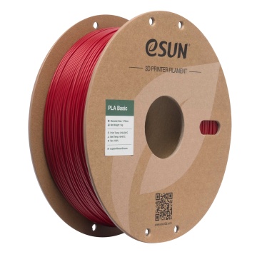 Filament 1.75mm eSun PLA Basic Fire Engine Red (rosu) 1kg