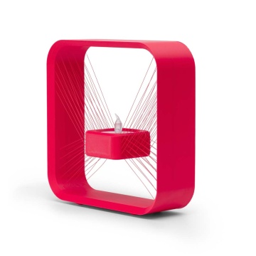 Suport de lumanare printat din filament Fiberlogy Matte PLA Red 850g - Filamente3D.ro