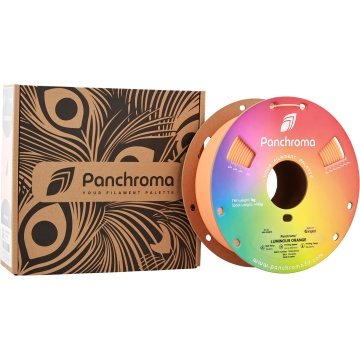 Rola filament 3D si ambalaj Panchroma Luminous Orange – portocaliu fosforescent, straluceste in intuneric - ideal pentru imprimare precisa - Filamente3D.ro