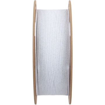 Rola lateral Panchroma PLA Marble White, diametru 1.75mm, cu aspect de marmură alba și rolă ecologică din carton reciclabil 1kg - Filamente3D.ro