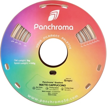 Rola frontala din filament Polymaker Panchroma PLA Matte Gradient Cappuccino 1kg - Filamente3D.ro