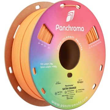 Rola verticala - filament Polymaker Panchroma Satin Orange 1kg - Filamente3D.ro