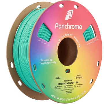 Rola amplasata vertical - filament Polymaker Panchroma Satin Polymaker Teal 1kg - Filamente3D.ro
