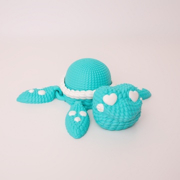 Broasca testoasa flexibila printata din filament Polymaker Panchroma Satin Polymaker Teal 1kg - Filamente3D.ro