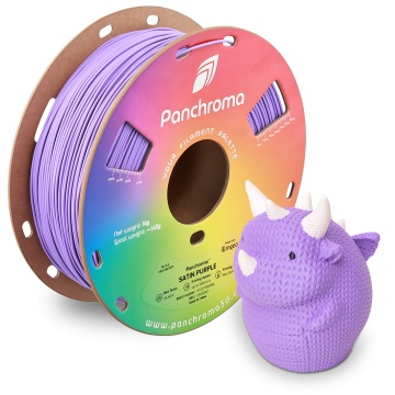 Monstru printat si rola de filament Polymaker Panchroma Satin Purple 1kg - Filamente3D.ro