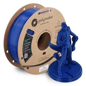 Rola si statueta Polyman printata din filament 1.75 mm Polymaker PETG Blue 1kg - Filamente3D.ro