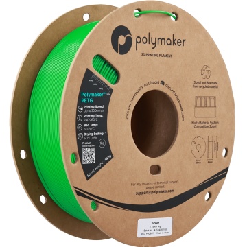 Vedere rola de filament 1.75 mm Polymaker PETG Green 1kg - Filamente3D.ro