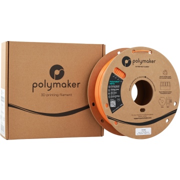 Ambalaj cutie si rola de filament 1.75 mm Polymaker PETG Orange 1kg - Filamente3D.ro