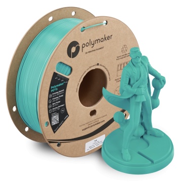 Rola si statueta Polyman printata din filament 1.75 mm Polymaker PETG Teal 1kg - Filamente3D.ro