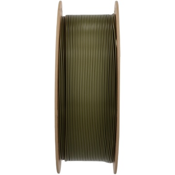 Vedere laterala rola de filament 1.75mm Polymaker PLA Pro - High Speed Tough PLA Army Green (verde) 1kg